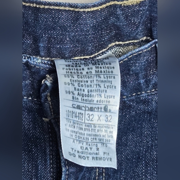 Men's Carhartt FR Flame Resistant Relaxed Straight Jeans, Size 32x32 - Picture 5 of 5